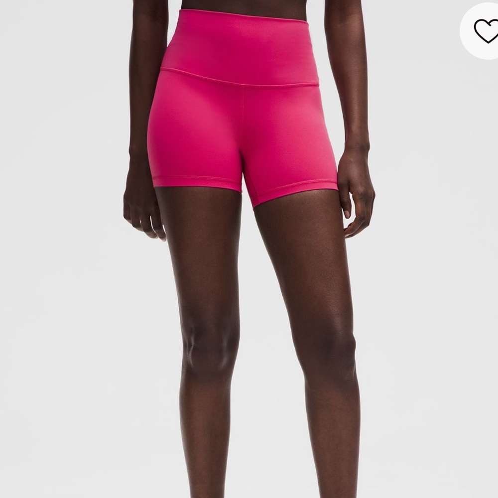 Lululemon raspberry coulis align shorts 4”
